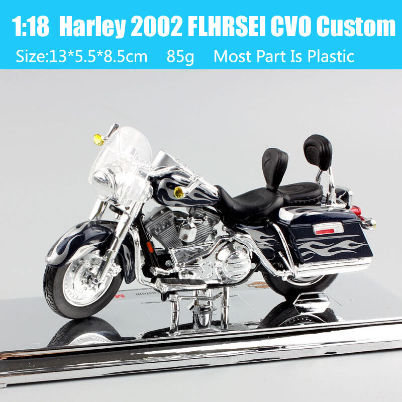 1/18 Harley 2002 FLHRSEI CVO Custom Road King Diecast model motorcycle