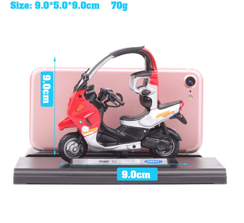 1/18 Welly BMW C1 125 Executive Scooter Bike Diecast Toy Motorcycle