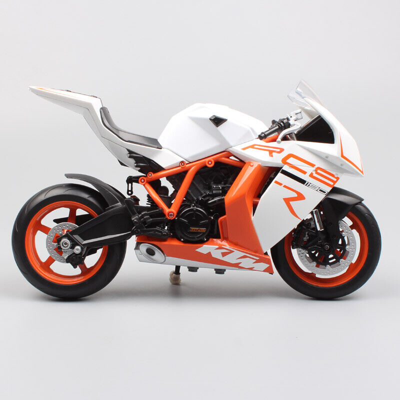 1/10 Welly KTM 1190 RC8 Sport Bike Vehicle Motorcycle Model White