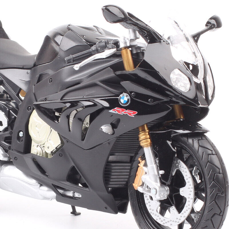 Automaxx 1/12 Scale 2009 BMW S1000RR Plastic Motorcycle Model Bike Toy Black