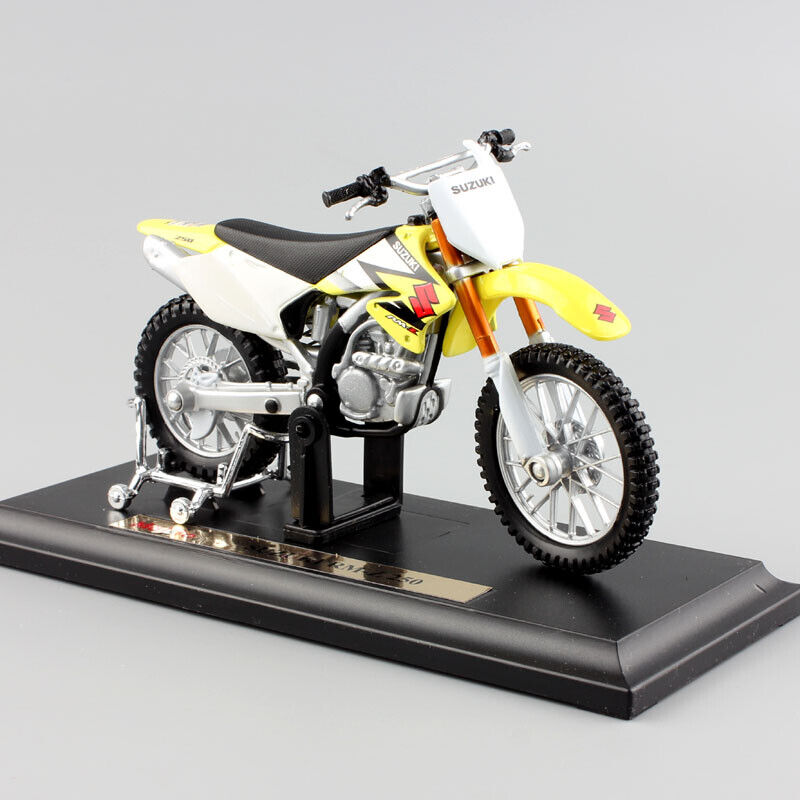 1/18 SUZUKI RM250 RMZ250 model motorcycle Motocross dirt bike toy Diecast