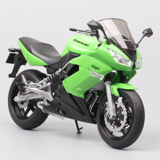 1/10 Welly Kawasaki Ninja 650R Motorcycle Model Touring Racing Bike Toy
