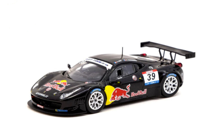 Tarmac Works HOBBY64 Ferrari 458 Italia GT3 - 2011 GT Tour 1:64 Diecast Car