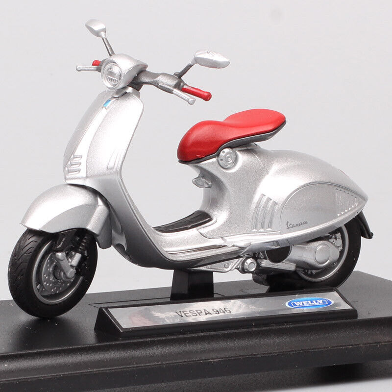 1:18 Welly 2014 Piaggio Vespa 946 Scooter motorcycle Diecast model