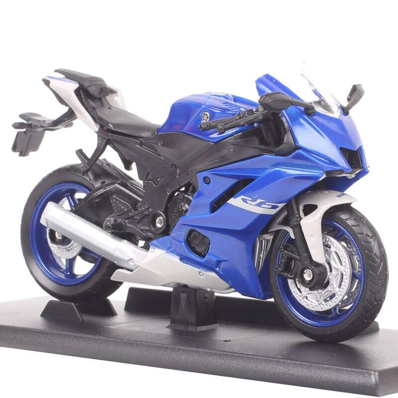 1/18 Welly 2020 Yamaha YZF R6 Racing Bike Plastic Model Motorcycle