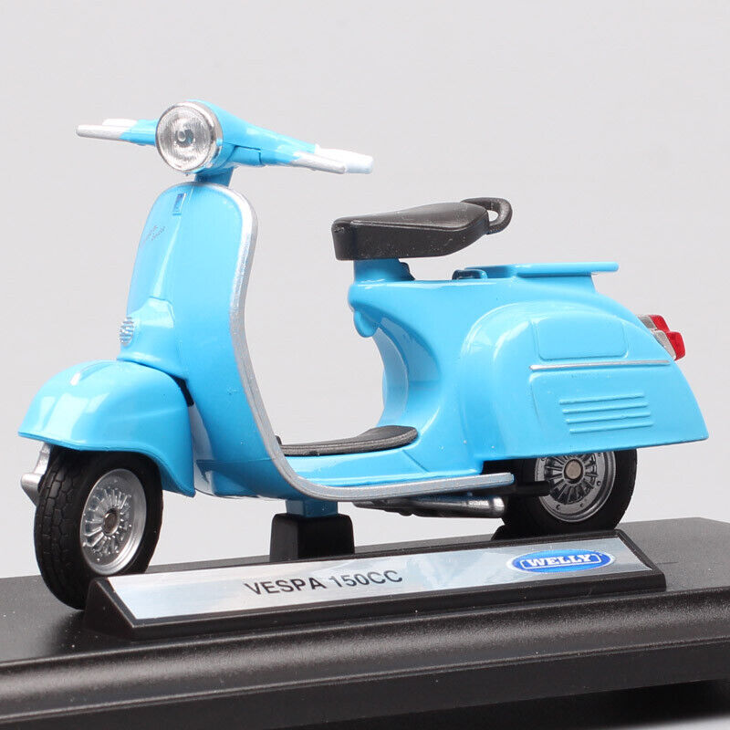 1:18 scale Welly 1970 Piaggio Vespa 150CC Scooter motorcycle Diecast bike model