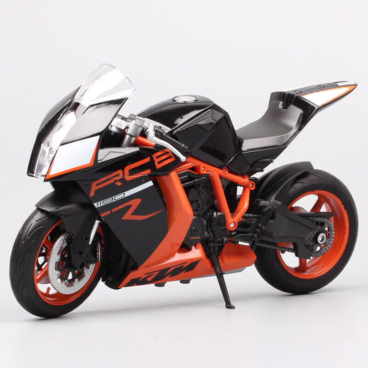 1/10 Welly Big KTM 1190 RC8 R Sport Bike Plastic Toy Vehicle Motorcycle