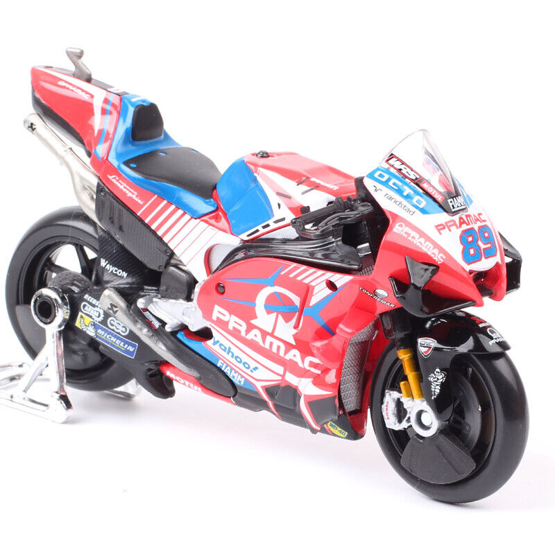 1/18 2021 Ducati GP21 Pramac Racing Team #89 Jorge Martin Model Motocycle