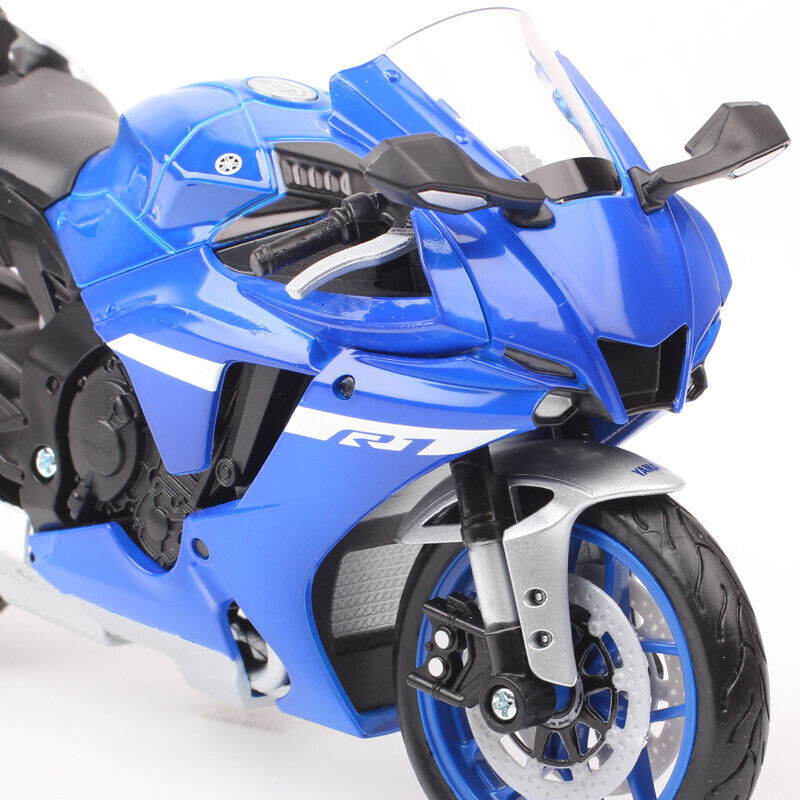 Maisto 1/12 Scale 2021 Yamaha YZF-R1 YZF R1 Diecast Motorcycle Model Bike Blue