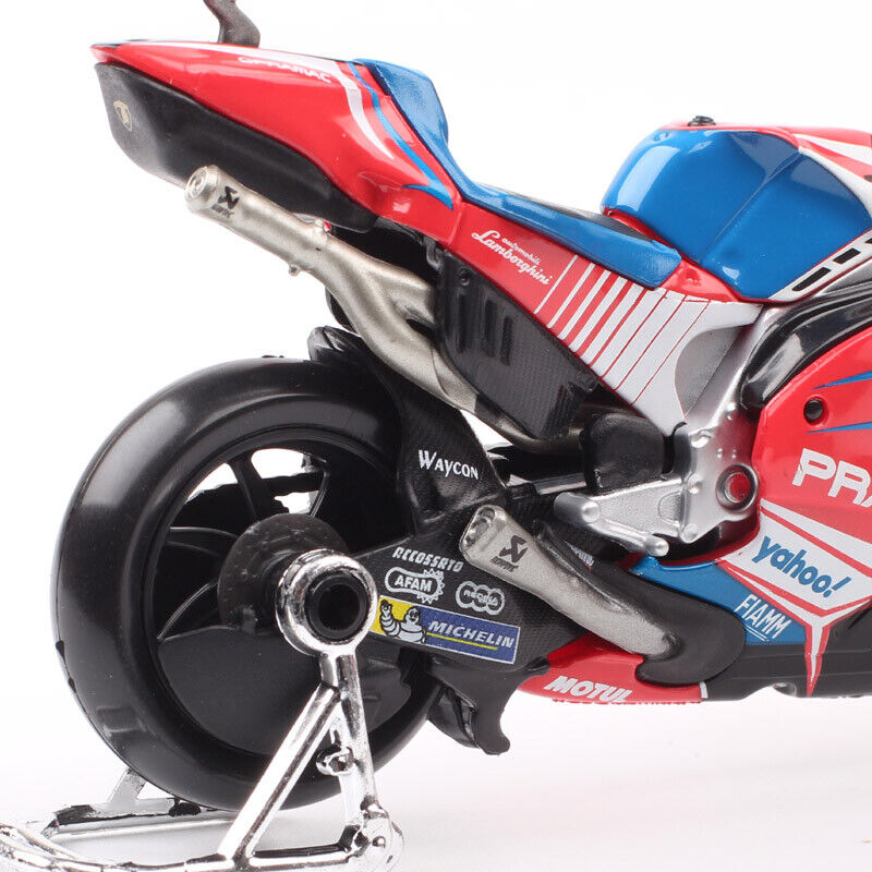 1/18 2021 Ducati Desmosedici GP21 Pramac #5 Johann Zarco Motorcycle Model Toy