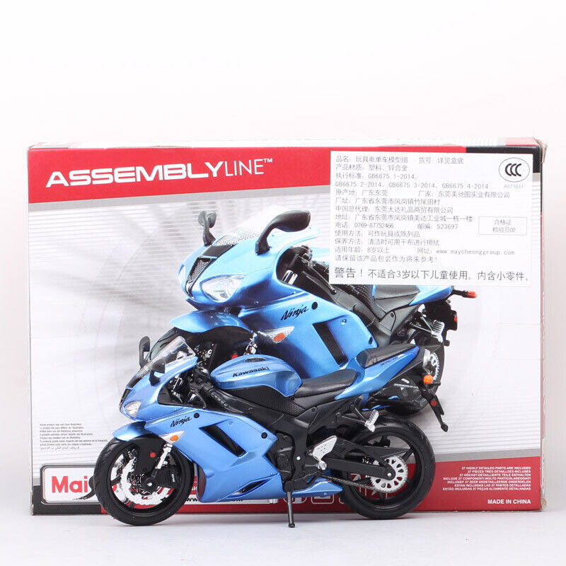 Maisto Assemble Line DIY 1/12 Kawasaki Ninja ZX-6R ZX6R Bike model motorcycle