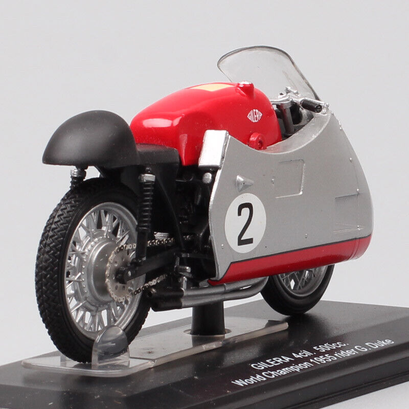 1/22 Gilera 4cil 500cc MOTOGP 1955 NO#2 Geoff Duke motorcycle Diecast