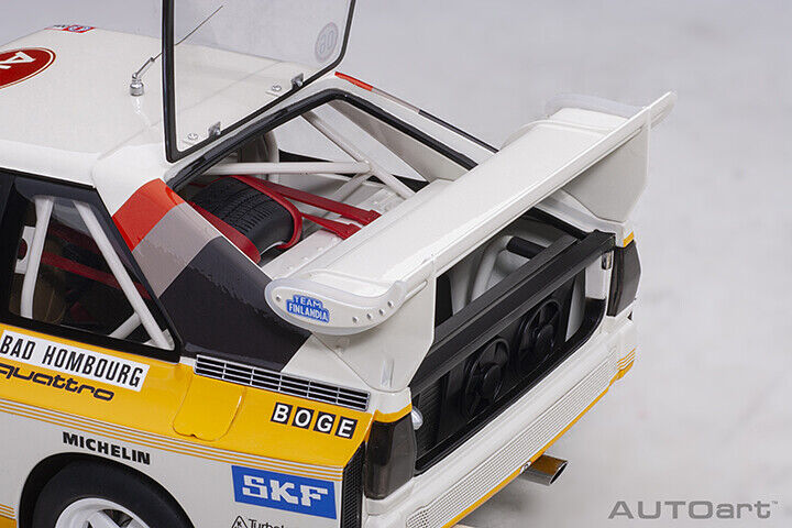 Autoart Audi Quattro S1 Rally Monte Carlo 1986 #6 1:18 model car 88602