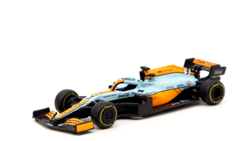 Tarmac Works Daniel Ricciardo McLaren MCL35M -2021 Monaco GP 1:64 Diecast F1 Car