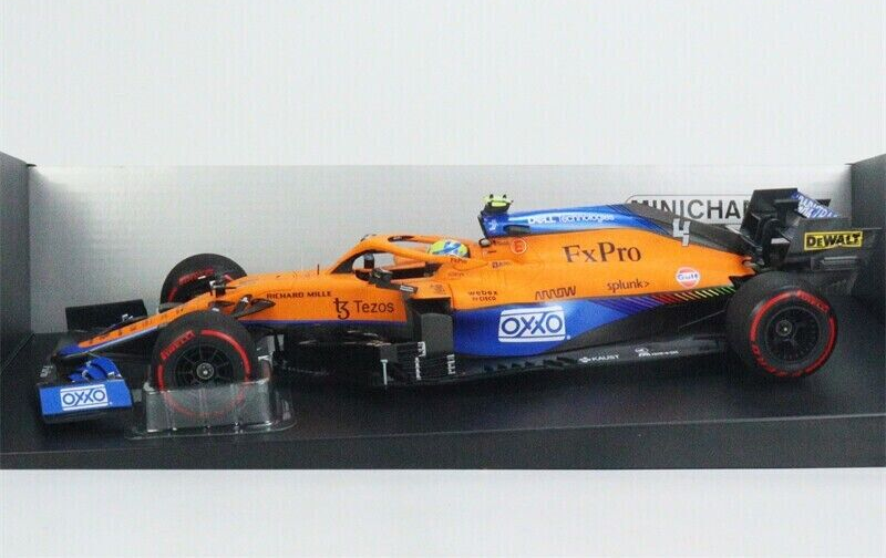 1/18 MINICHAMPS Diecast F1 Mclaren Mercedes Norris Gp Russia 2021