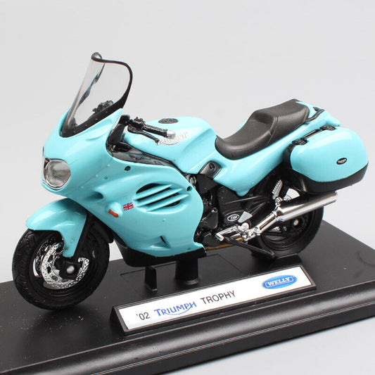 1/18 Welly 2002 Triumph Trophy Touring Motorcycle Model Scale Bike Diecast Toy