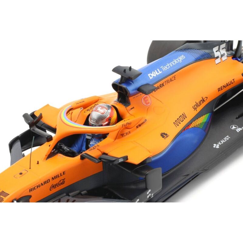 1/18 Minichamps F1 Carlos Sainz 2020 Austrian GP McLaren Model RaceCar