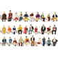 60pcs Ho Scale 1:87 All Seated Passenger People Sitting Figures 30 Different Poses Model Train Layout P8711 - Model Building Kits