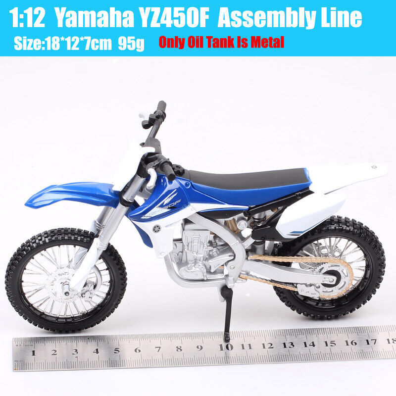 Maisto Assembly line 1/12 Yamaha YZ450F bike model Diecast motorcycle dirt DIY