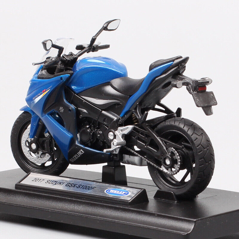 1:18 Welly 2017 Suzuki GSX-S1000F motorcycle model Diecast Toy bike Replicas