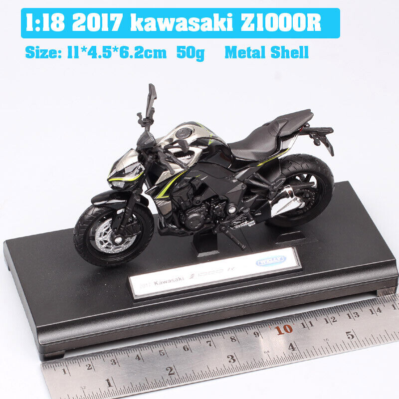 1/18 welly 2017 kawasaki z1000R streetfighter motorcycle bike diecast