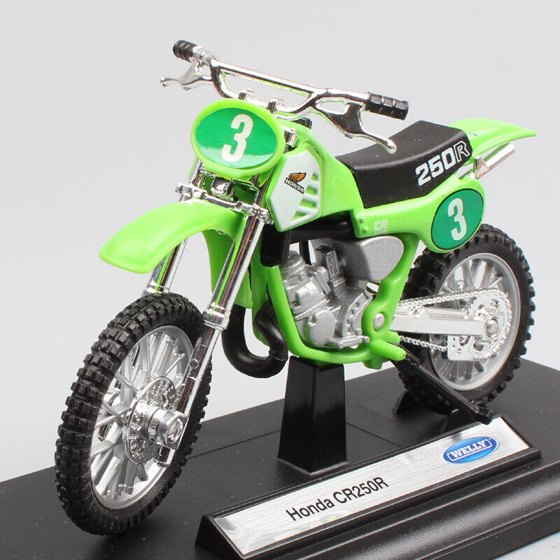 1/18 Welly Honda CR250R #3 Motorcycle Diecast Motocross Dirt