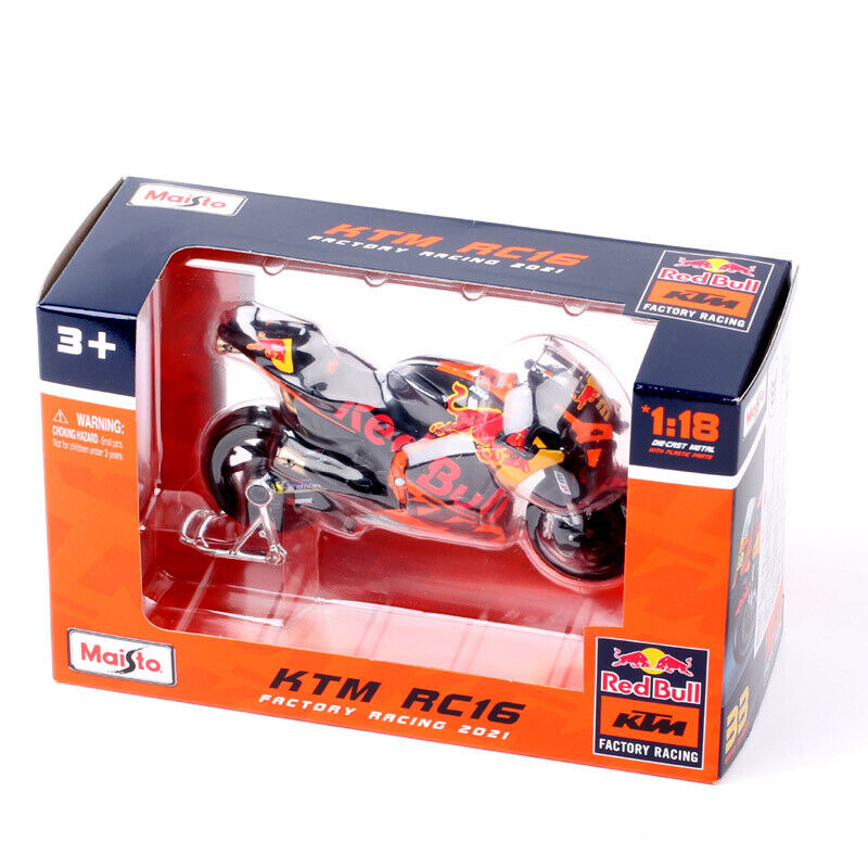 Maisto 1/18 2021 KTM RC16 Redbull #88 Miguel Oliveira Motorcycle Model MotoGP