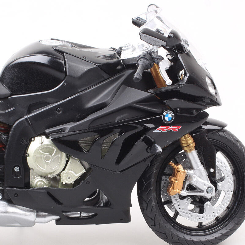 Automaxx 1/12 Scale 2009 BMW S1000RR Plastic Motorcycle Model Bike Toy Black