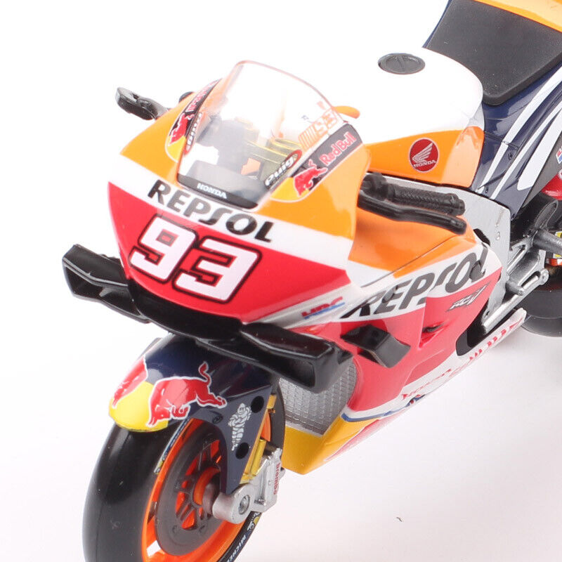 1/18 2021 Honda RC213V Repsol #93 Marc Marquez Motorcycle Bike MotoGP model