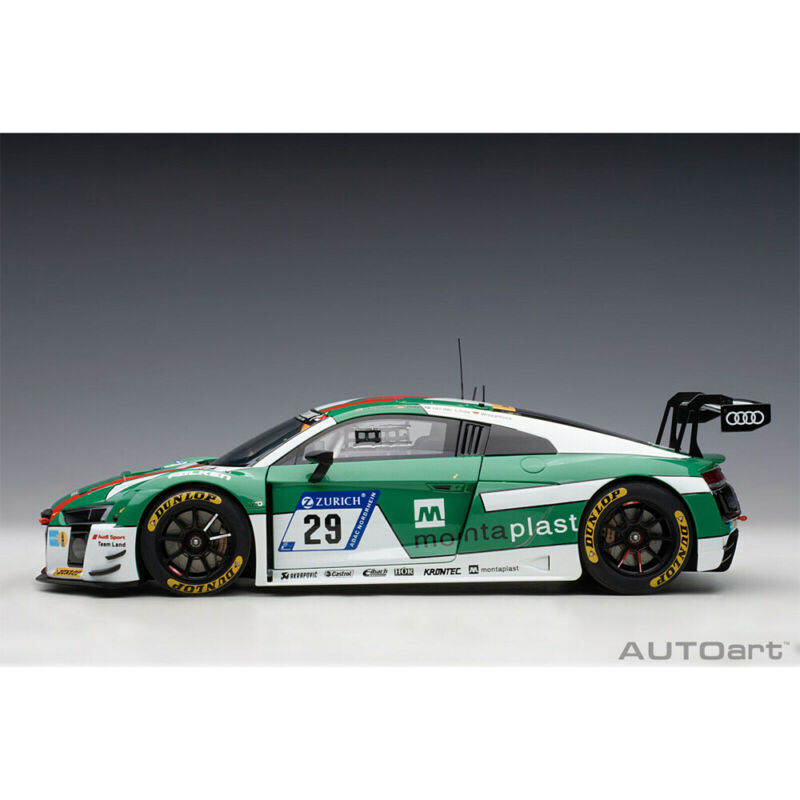 AUTOart 81701 Audi R8 LMS 24Hr Nurburgring 2017 Winner #29 1:18 Model Car Green