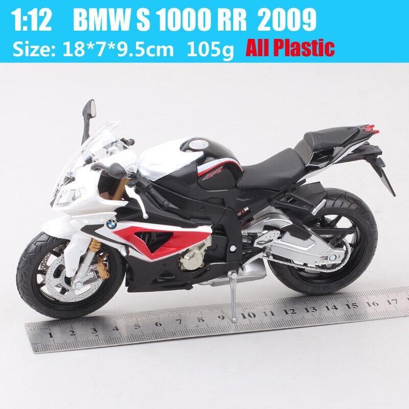 Automaxx 1/12 Scale BMW S 1000RR Super Bike Plastic Motorcycle Model Toy Red