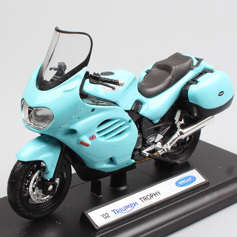 1/18 Welly 2002 Triumph Trophy Touring Motorcycle Model Scale Bike Diecast Toy