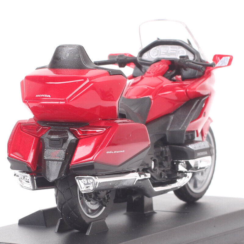 1/18 Welly Honda Gold Wing Motorcycle Model Tour Bike Diecast Toy 2002 Red