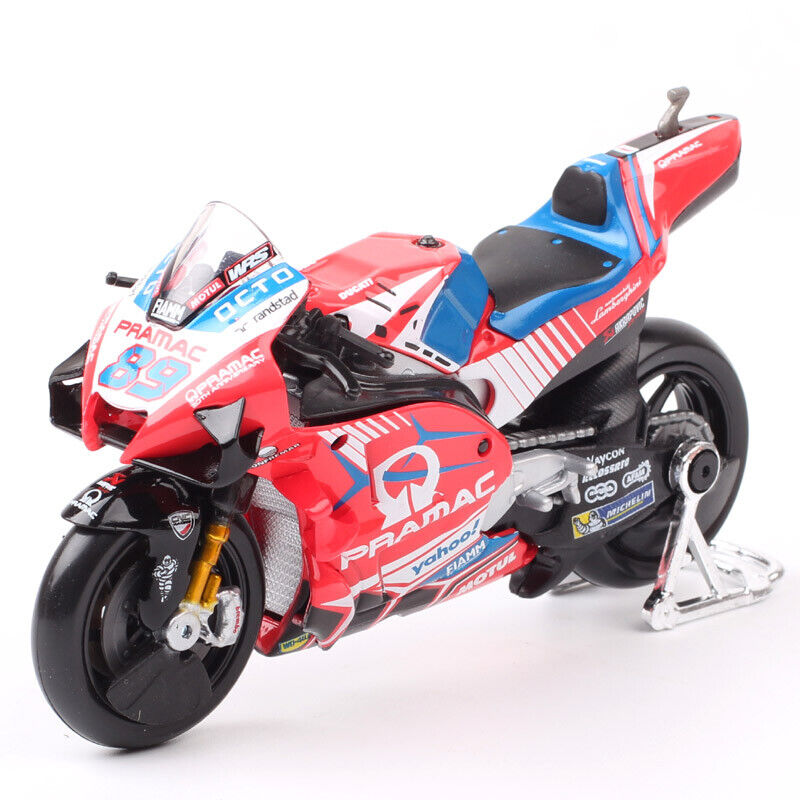 1/18 2021 Ducati GP21 Pramac Racing Team #89 Jorge Martin Model Motocycle