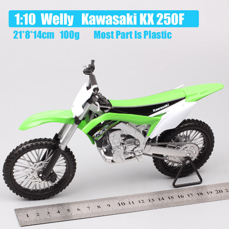 Welly 1/10 Kawasaki KX250F motocross diecast motorcycle