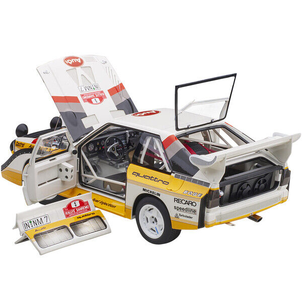 AUTOart Audi Quattro S1 #5 W. Roehrl - Ch. Geistdoerfer Winner Rally San Remo (1985)