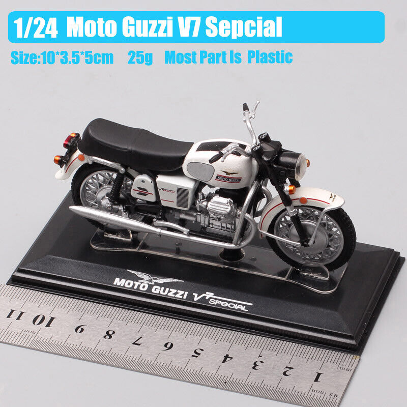 1:24 Scale Moto Guzzi V7 Special 1970 Motorcycle Diecast Toy Vehicle Bike Model