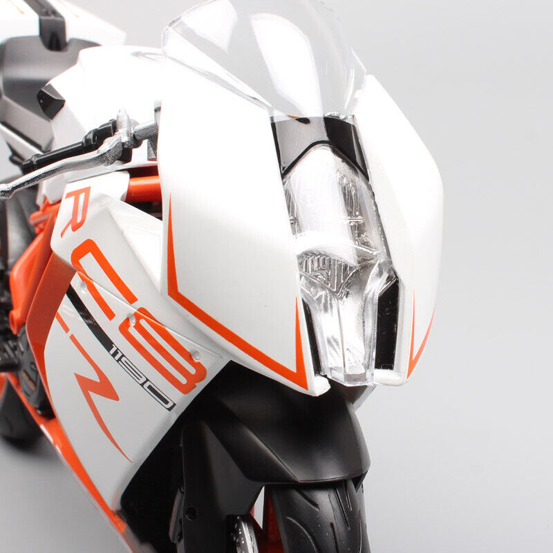 1/10 Welly KTM 1190 RC8 Sport Bike Vehicle Motorcycle Model White