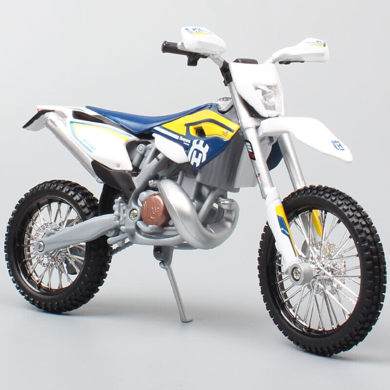 1/12 Motorcycle Scale Husqvarna TE125 2016 Dirt Bike Motocross Diecast model toy