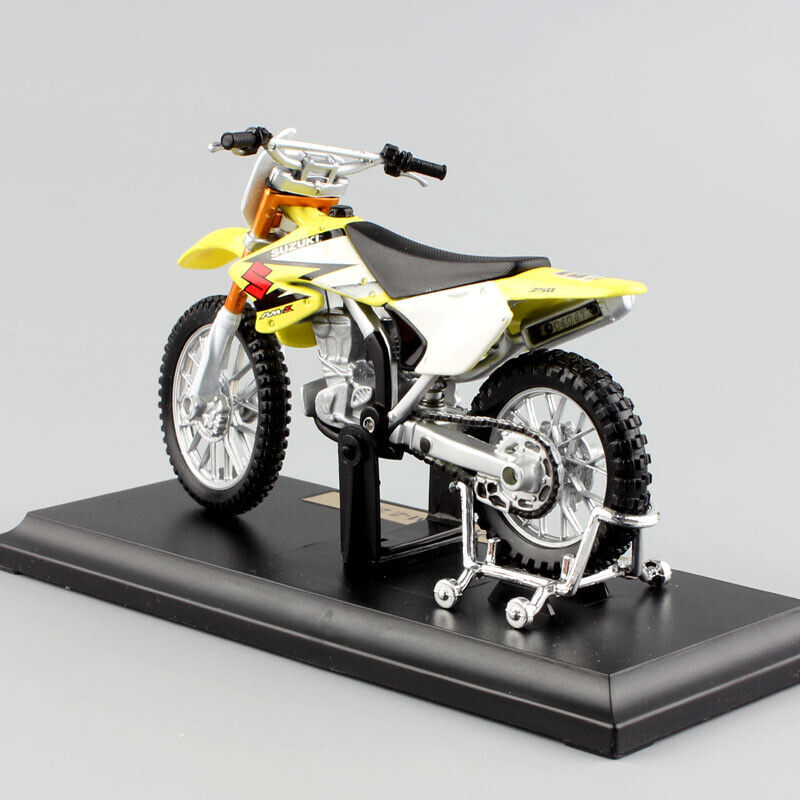 1/18 SUZUKI RM250 RMZ250 model motorcycle Motocross dirt bike toy Diecast