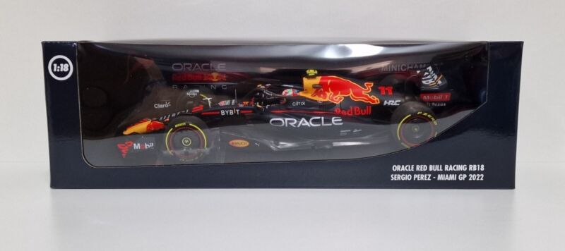 1/18 MINICHAMPS Formula 1 Red Bull RB18 S.Perez Miami Gp 2022