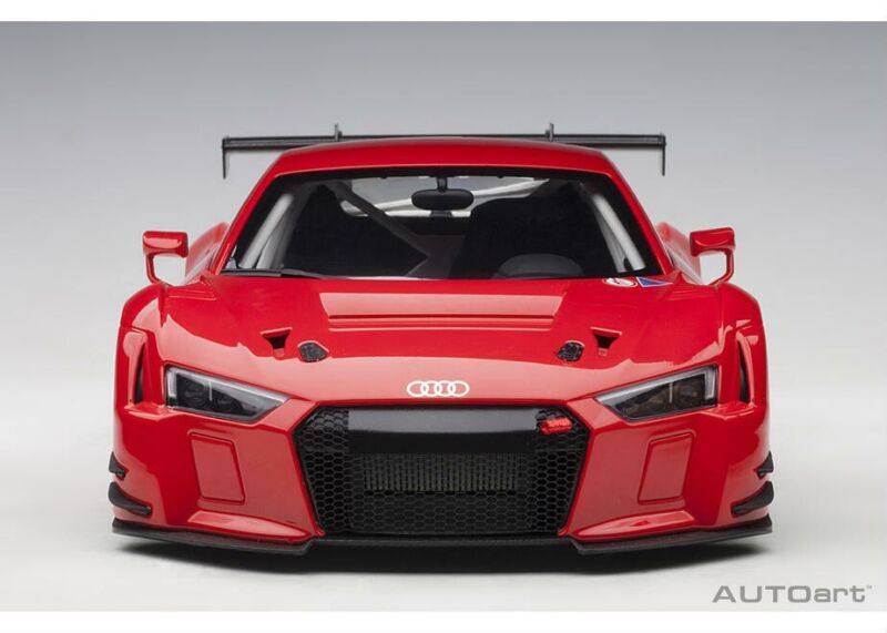 1/18 Audi R8 FIA GT GT3 Plain Color Version Red Model Car By Autoart 81601