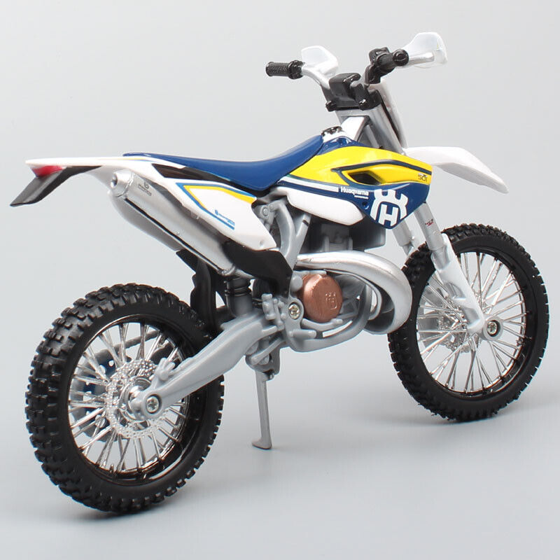 1/12 Motorcycle Scale Husqvarna TE125 2016 Dirt Bike Motocross Diecast model toy