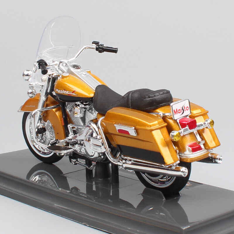 1/18 Maisto 1999 Harley FLHR Road King Gold motorcycle diecast model toy Gold