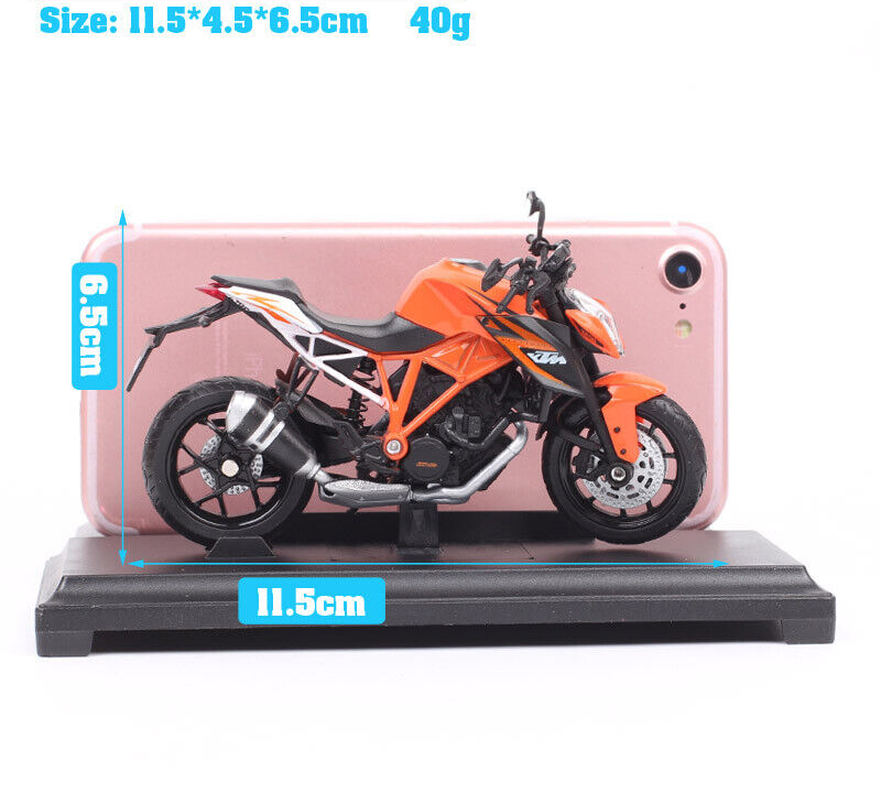 1/18 Welly Small KTM 1290 Super Duke R Bike Model Toy Motorcycle Replicas