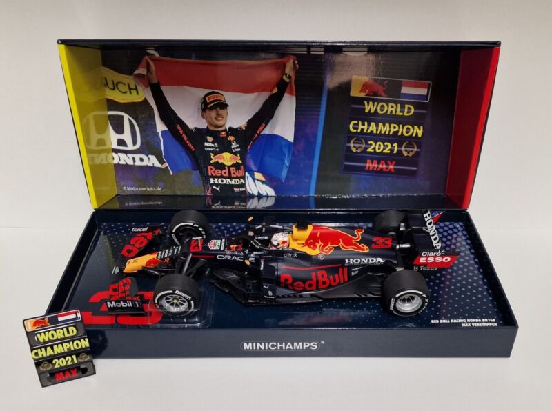 1/18 MINICHAMPS F1 Red Bull Honda RB16B Verstappen Abu Dhabi 2021