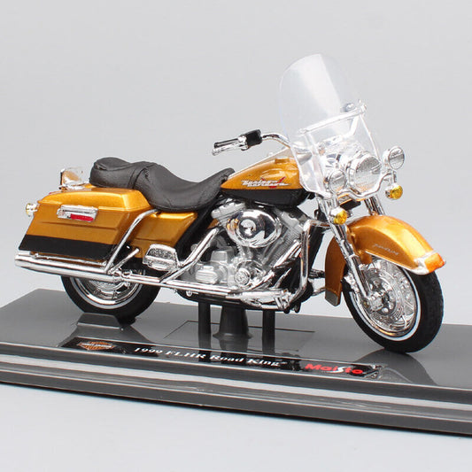 1/18 Maisto 1999 Harley FLHR Road King Gold motorcycle diecast model toy Gold
