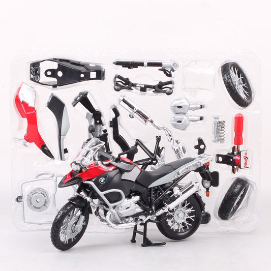 Maisto 1/12 Scale BMW R1200GS DIY Assemble Bike Model Diecast Motorcycle
