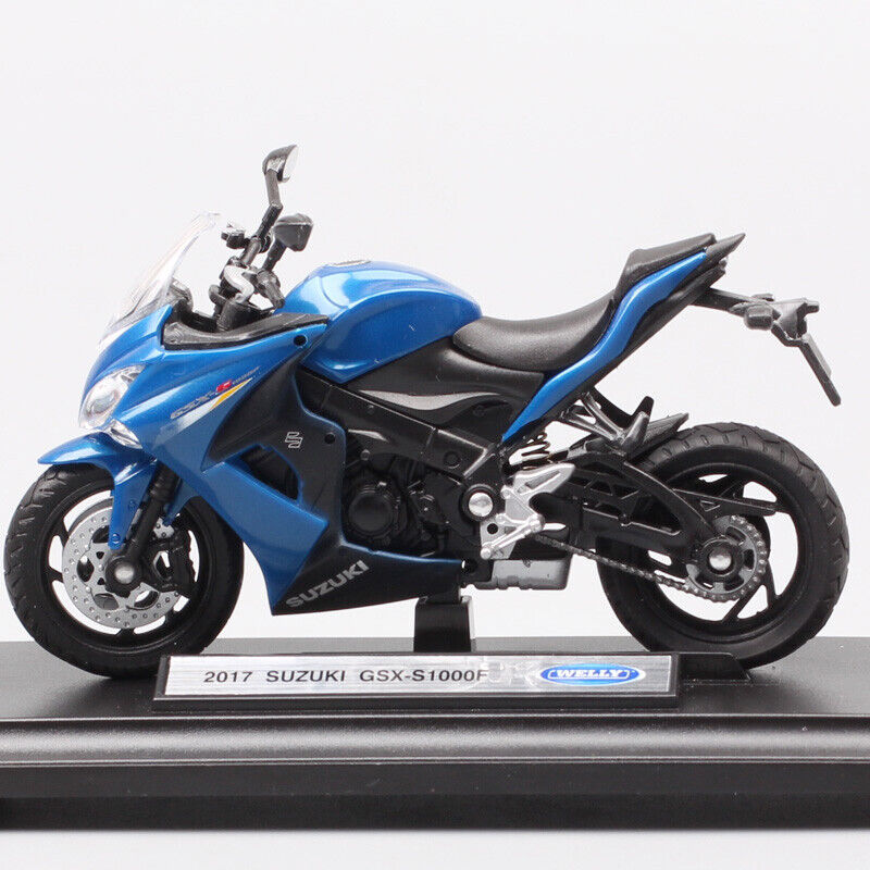 1:18 Welly 2017 Suzuki GSX-S1000F motorcycle model Diecast Toy bike Replicas