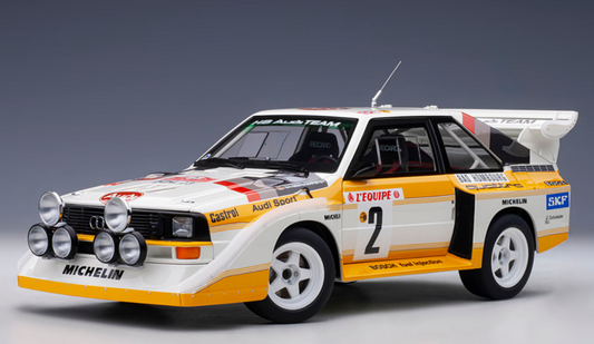 AUTOart 1/18 Audi Sport Quattro S1 WRC '86 #2 Roll Geistdorfer Monte Carlo 88601